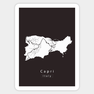 Capri Italy Island Map Sticker